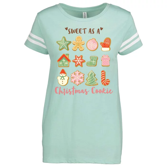 Sweet As A Christmas Cookie Cute Holiday Enza Ladies Jersey Football T-Shirt