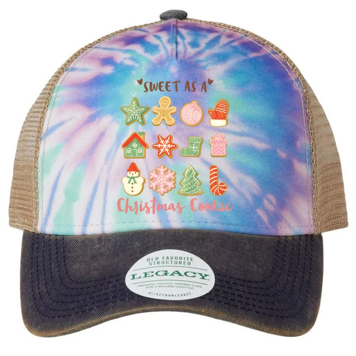 Sweet As A Christmas Cookie Cute Holiday Legacy Tie Dye Trucker Hat