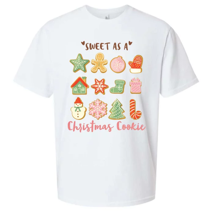 Sweet As A Christmas Cookie Cute Holiday Sueded Cloud Jersey T-Shirt