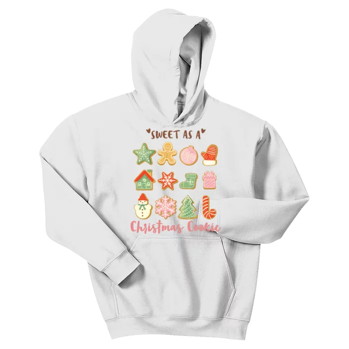 Sweet As A Christmas Cookie Cute Holiday Kids Hoodie