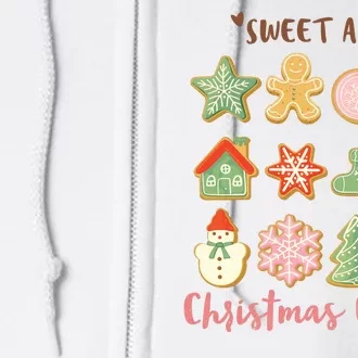 Sweet As A Christmas Cookie Cute Holiday Full Zip Hoodie