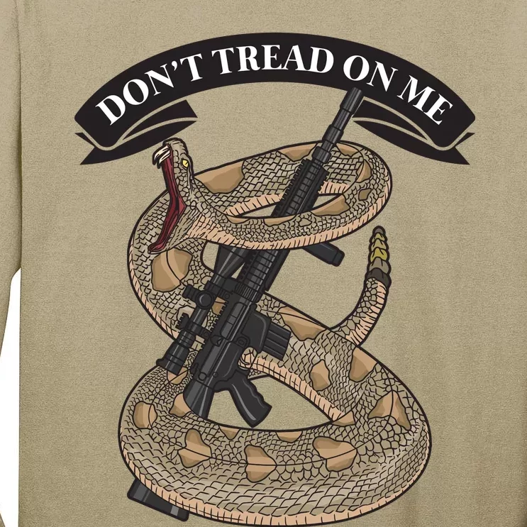 Second Amendment Anti Biden Don't Tread On Me Conservative 29 Tall Long Sleeve T-Shirt