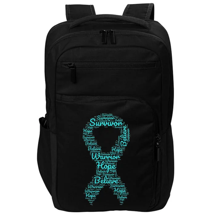 Sexual Assault And Violence Awareness Month Teal Ribbon Impact Tech Backpack