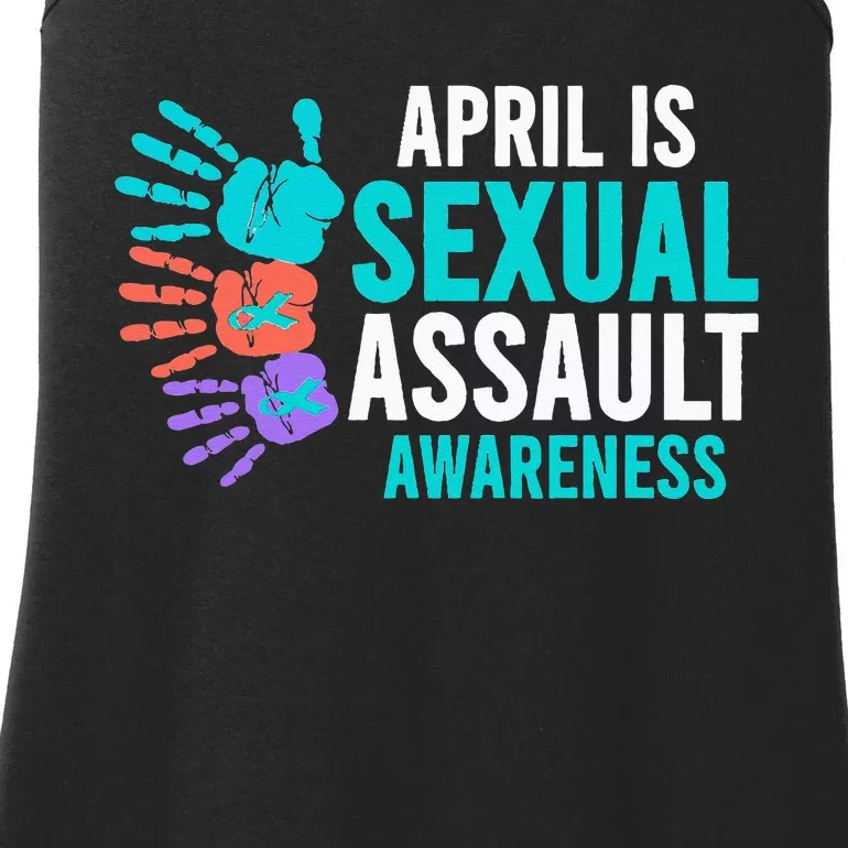 Sexual Assault Awareness Month Sexual Assault Awareness Ladies Essential Tank