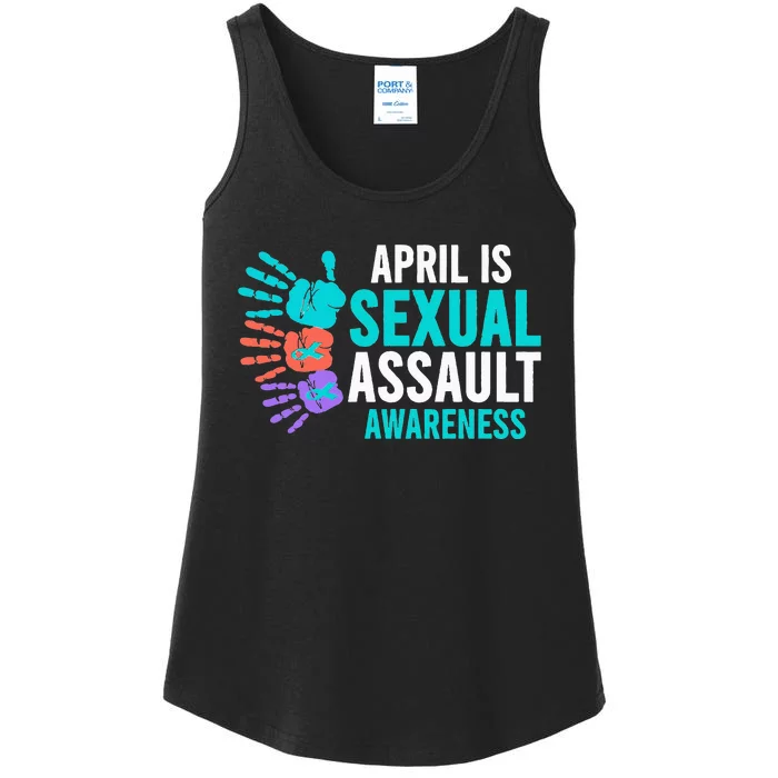 Sexual Assault Awareness Month Sexual Assault Awareness Ladies Essential Tank