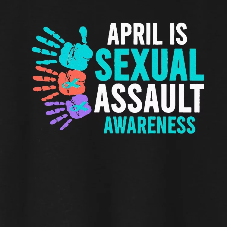 Sexual Assault Awareness Month Sexual Assault Awareness Women's Crop Top Tee