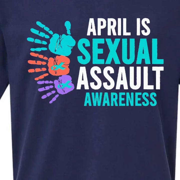 Sexual Assault Awareness Month Sexual Assault Awareness Sueded Cloud Jersey T-Shirt