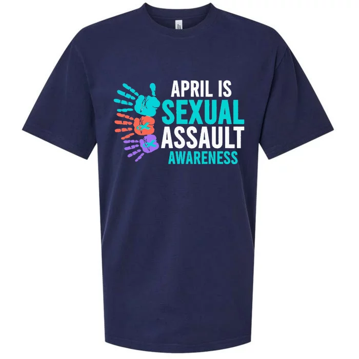 Sexual Assault Awareness Month Sexual Assault Awareness Sueded Cloud Jersey T-Shirt