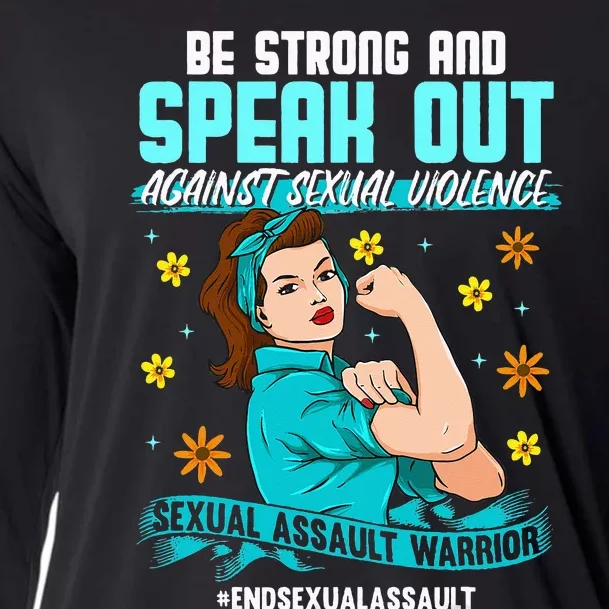 Sexual Assault Awareness Month End Sexual Assaults Cooling Performance Long Sleeve Crew