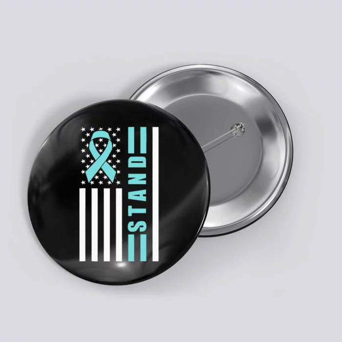 Sexual Assault Awareness Month USA American Flag Stand Button