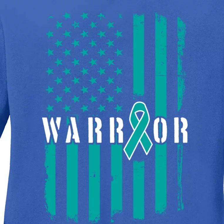 Sexual Assault And Violence Awareness Month Warrior Gift Ladies Long Sleeve Shirt