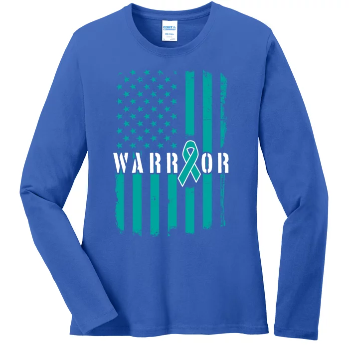 Sexual Assault And Violence Awareness Month Warrior Gift Ladies Long Sleeve Shirt