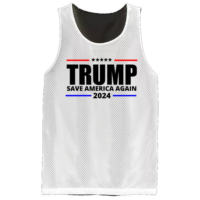 Save America Again Trump 2024 Political Mesh Reversible Basketball Jersey Tank