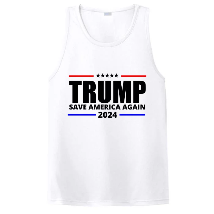 Save America Again Trump 2024 Political Performance Tank