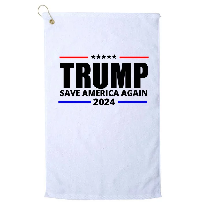 Save America Again Trump 2024 Political Platinum Collection Golf Towel