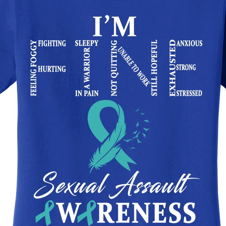 Sexual Assault Awareness Im Fine Cute Gift Women's T-Shirt