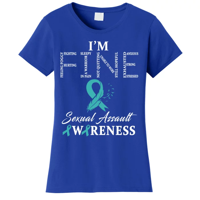 Sexual Assault Awareness Im Fine Cute Gift Women's T-Shirt