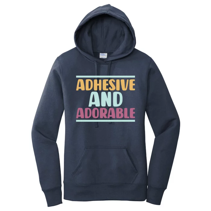 Scrapbook Adhesive And Adorable I Do Crafts Scrapbooking Gift Women's Pullover Hoodie