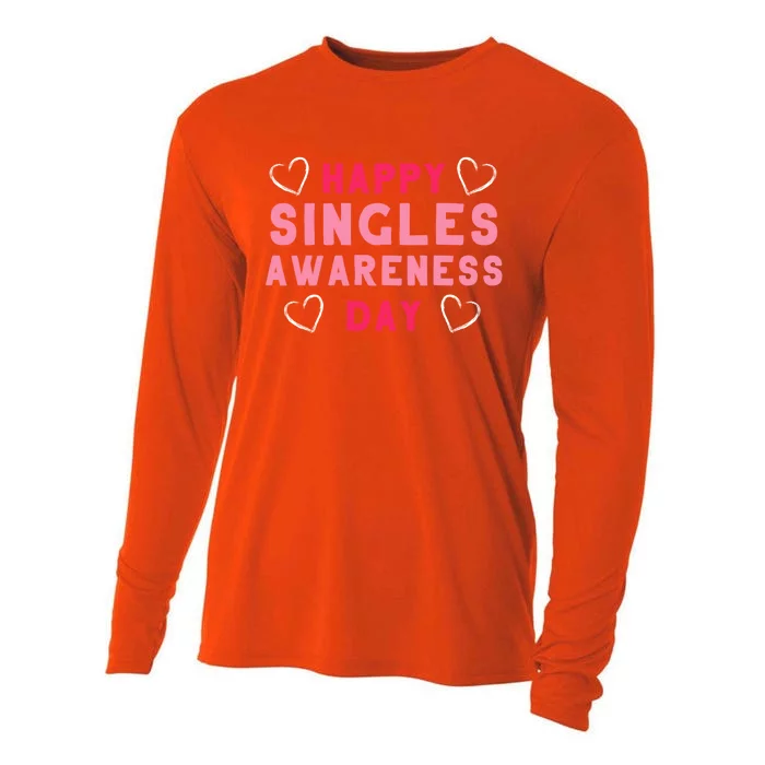 Singles Awareness Anti Valentines Day Gift Design Great Gift Cooling Performance Long Sleeve Crew