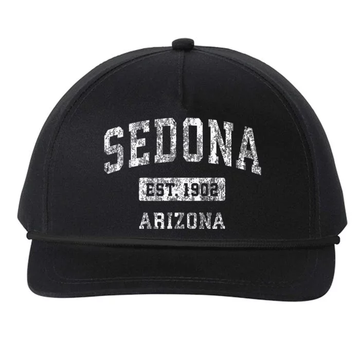 Sedona Arizona Az Vintage Sports Established Snapback Five-Panel Rope Hat