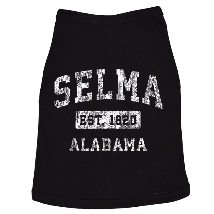 Selma Alabama Al Vintage Established Sports Doggie Tank