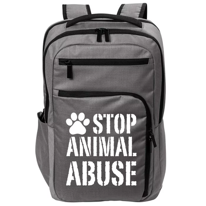 Stop Animal Abuse Stop Violence Against Animal Impact Tech Backpack