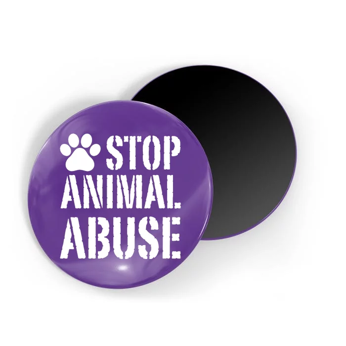 Stop Animal Abuse Stop Violence Against Animal Magnet