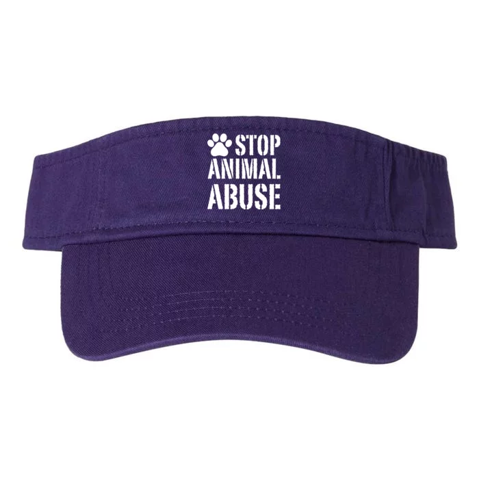 Stop Animal Abuse Stop Violence Against Animal Valucap Bio-Washed Visor