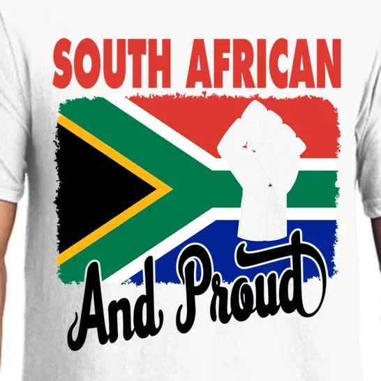 South African And Proud Love South Africa Flag Pajama Set