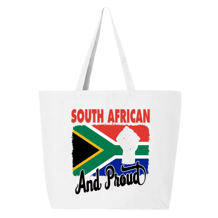 South African And Proud Love South Africa Flag 25L Jumbo Tote