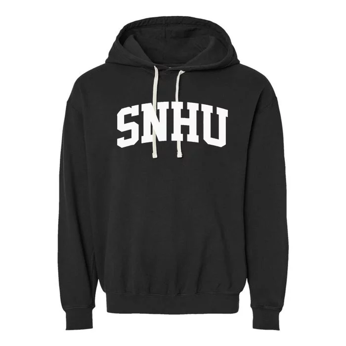 SNHU Athletic Arch College University Alumni Garment-Dyed Fleece Hoodie