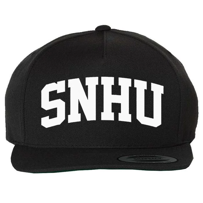 SNHU Athletic Arch College University Alumni Wool Snapback Cap