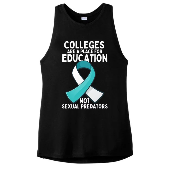 Sexual Assault Awareness Sexual Harrast Survivor Gift Ladies Tri-Blend Wicking Tank