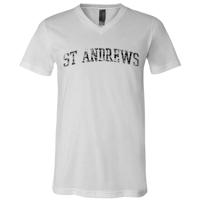 St Andrews Athletic Arch College University Alumni V-Neck T-Shirt