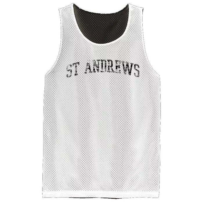 St Andrews Athletic Arch College University Alumni Mesh Reversible Basketball Jersey Tank