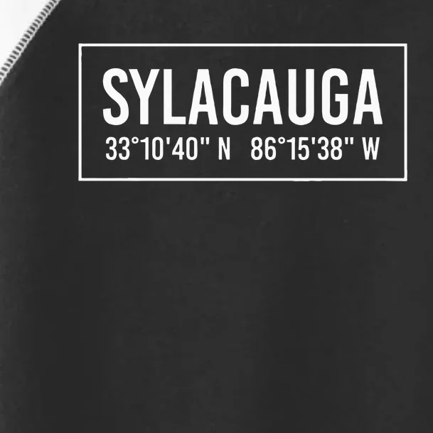 Sylacauga Al Alabama Funny City Coordinates Home Roots Gift Toddler Fine Jersey T-Shirt