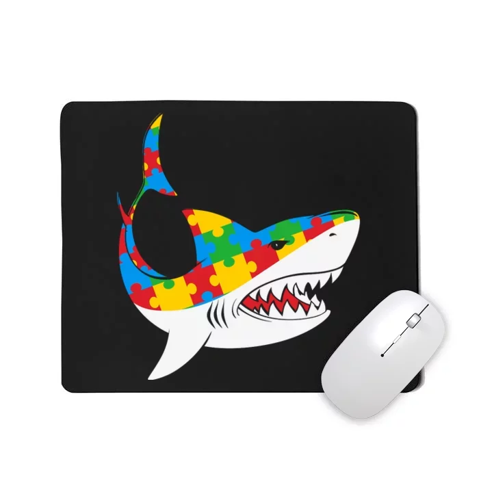 Shark Autism Awarness Shark Mama Autism Awareness Mother's Day Mousepad