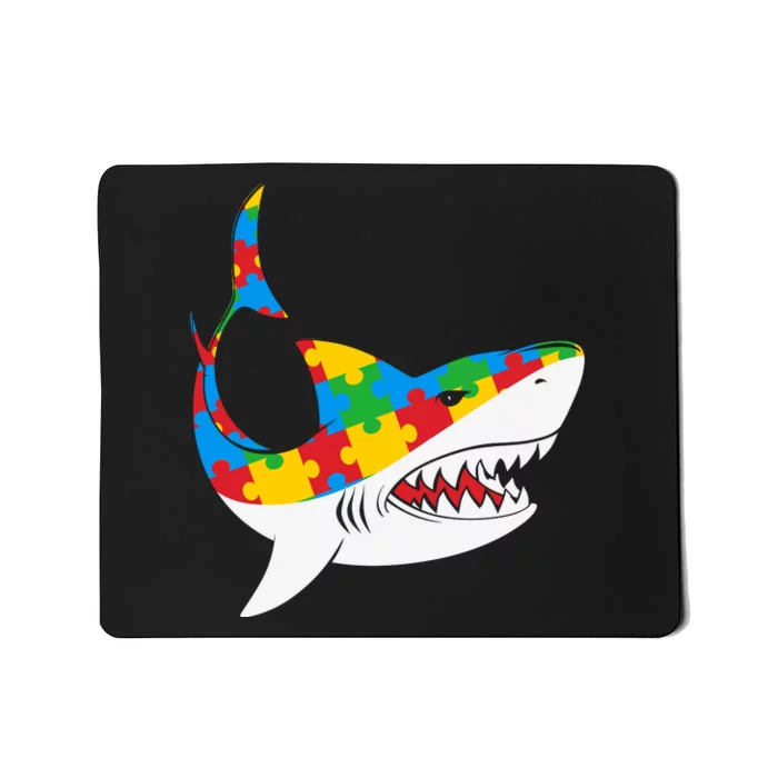 Shark Autism Awarness Shark Mama Autism Awareness Mother's Day Mousepad