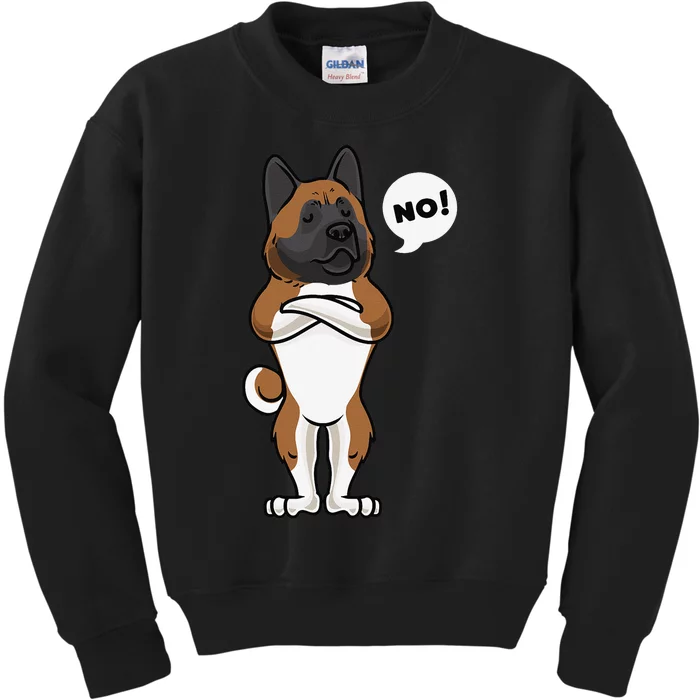 Stubborn American Akita Dog gift for mother's day Kids Sweatshirt