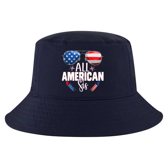 Sunglasses All American Sis 4th Of July Daughter Gift Cool Comfort Performance Bucket Hat