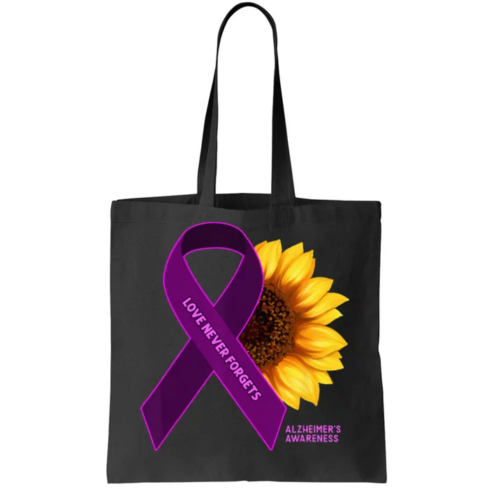 Sunflower Alzheimers Awareness Tote Bag