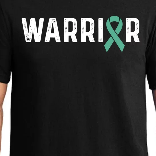 Sexual Assault Awareness Teal Ribbon Warrior Meaningful Gift Pajama Set