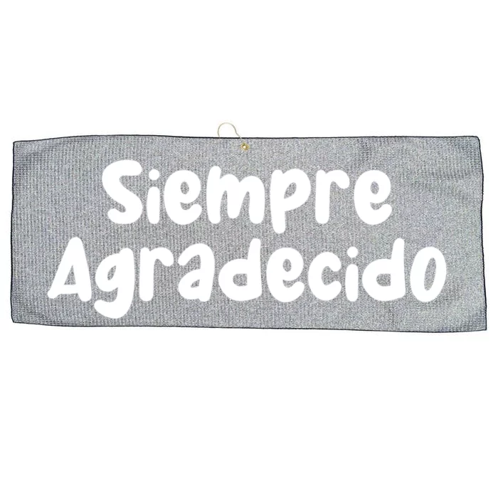 Siempre Agradecido Always Grateful Gift Large Microfiber Waffle Golf Towel