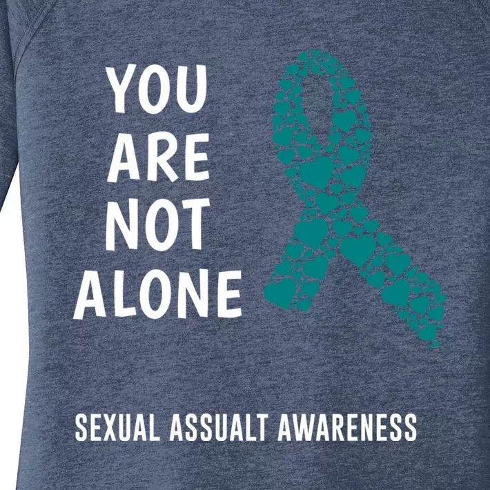 Sexual Assault Awareness Harasst Meaningful Gift Women's Perfect Tri Tunic Long Sleeve Shirt