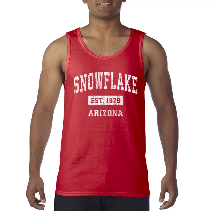 Snowflake Arizona Az Vintage Sports Tank Top