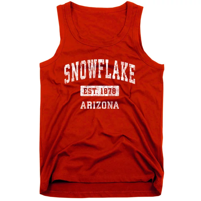 Snowflake Arizona Az Vintage Sports Tank Top