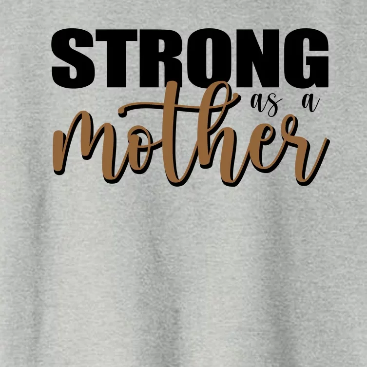 Strong As A Mother Gift For Mom Women's Crop Top Tee