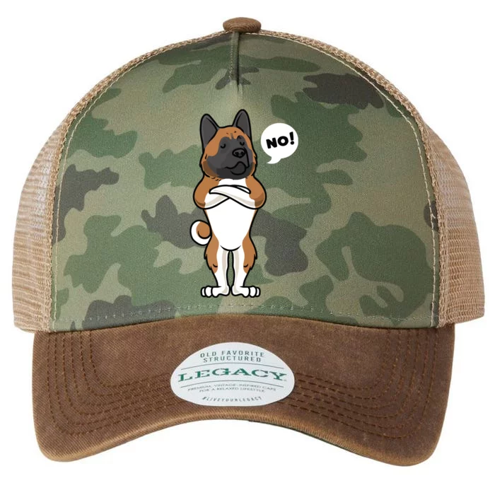 Stubborn American Akita Dog Legacy Tie Dye Trucker Hat