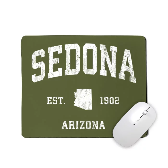 Sedona Arizona Az Vintage Established Athletic Sports Design Mousepad