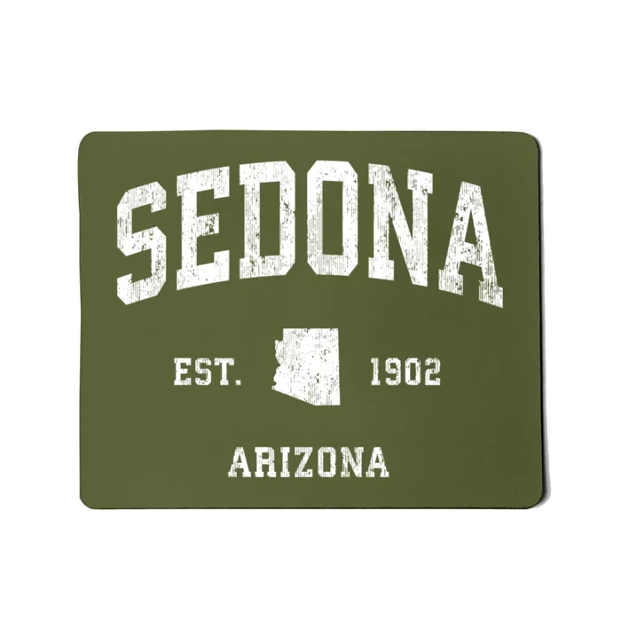 Sedona Arizona Az Vintage Established Athletic Sports Design Mousepad